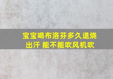 宝宝喝布洛芬多久退烧 出汗 能不能吹风机吹